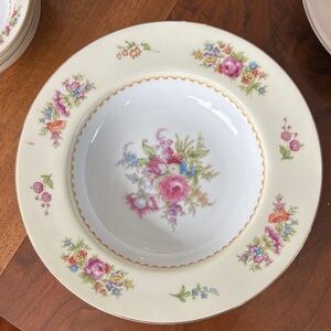 Noritake Floral Porcelain Soup Bowls